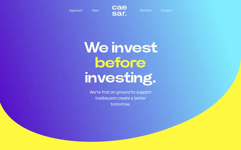 Caesar Ventures Management GmbH website screenshot