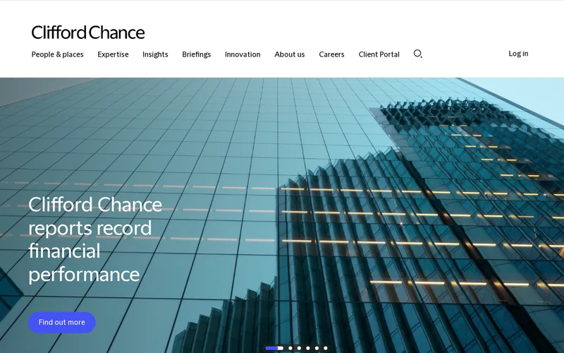 Clifford Chance website screenshot