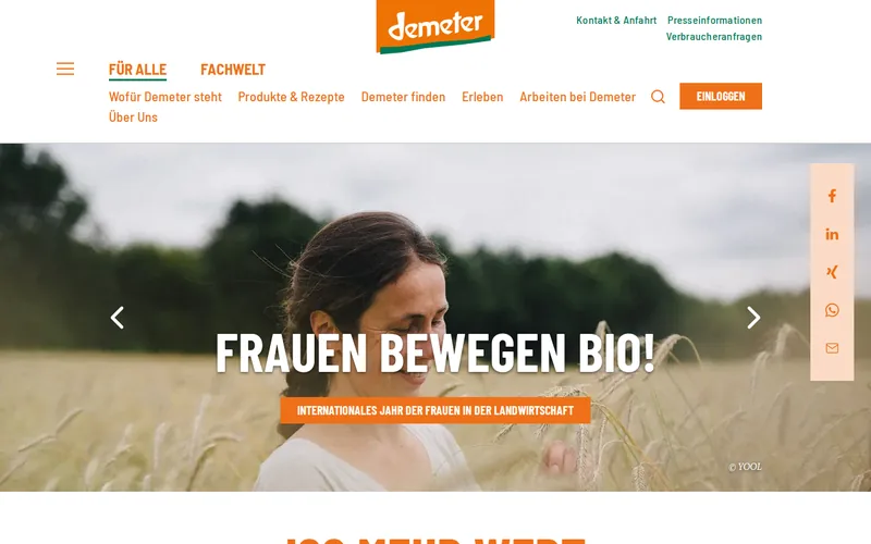 Demeter Investment Managers SA website screenshot