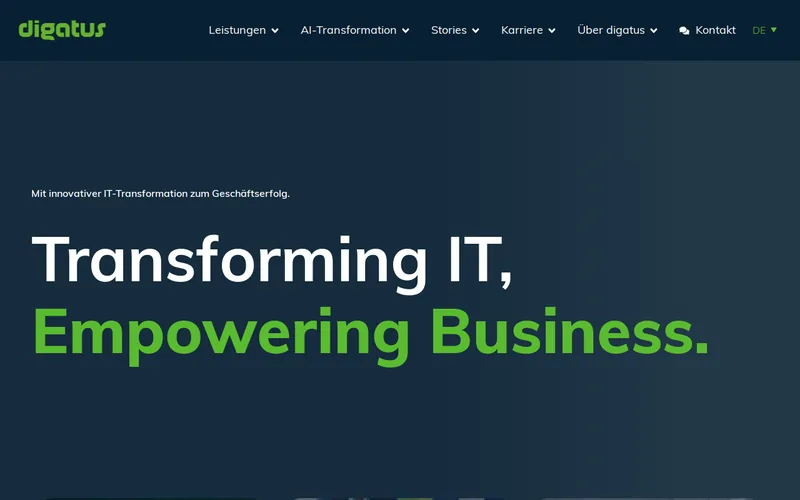 digatus it consulting GmbH website screenshot