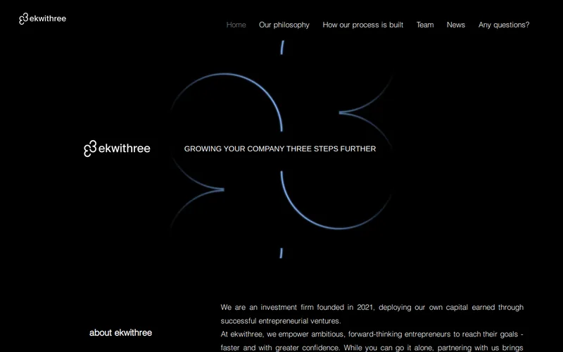 Ekwithree GmbH website screenshot