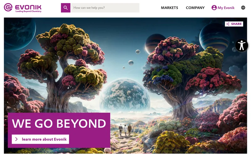 Evonik Venture Capital GmbH website screenshot