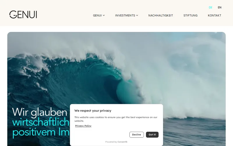 GENUI GmbH website screenshot
