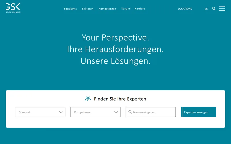 GSK Stockmann website screenshot