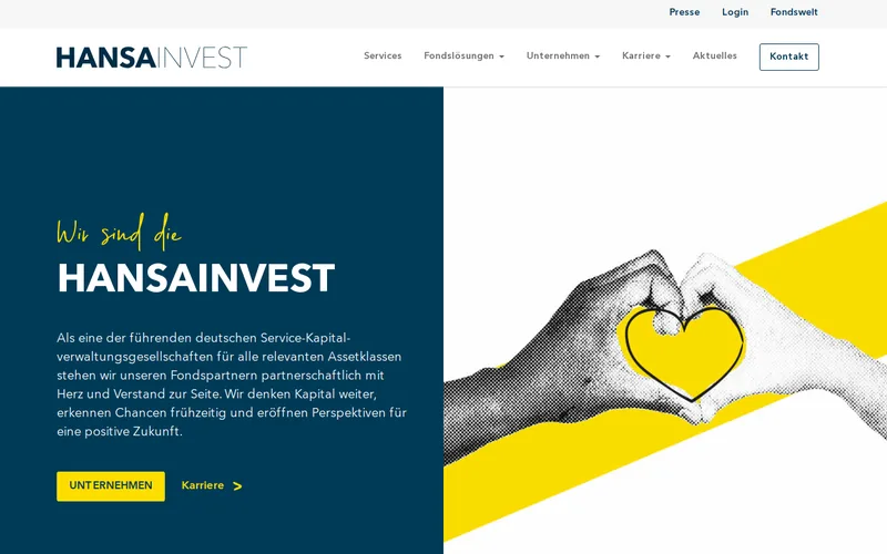 HANSAINVEST Hanseatische Investment-GmbH website screenshot