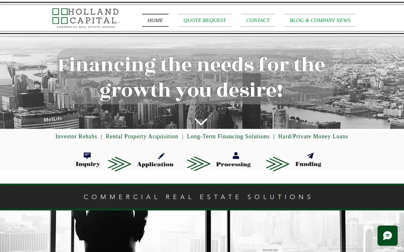 Holland Capital GmbH website screenshot