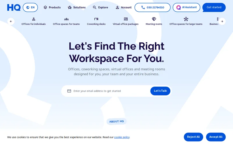 HQ Capital website screenshot
