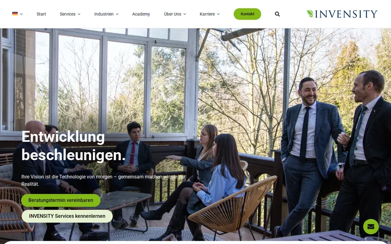 INVENSITY GmbH website screenshot