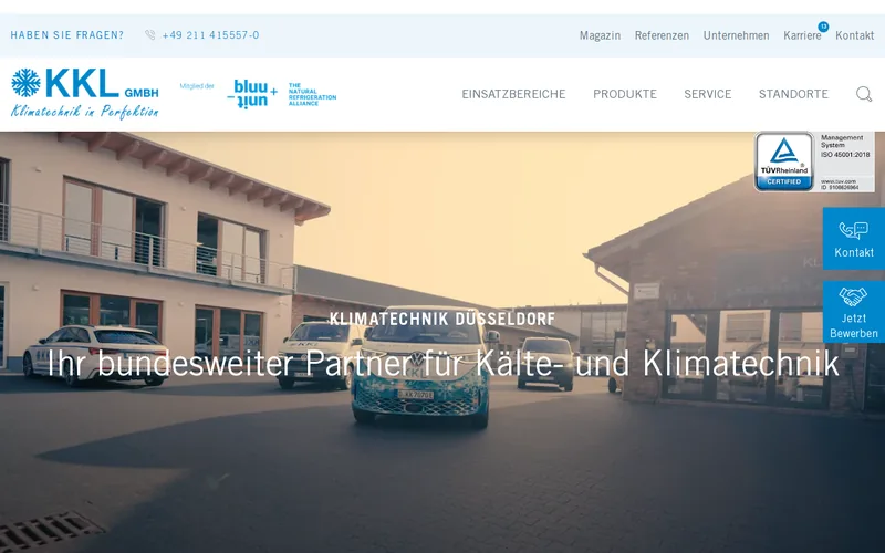 KKL Vermögensverwaltung GmbH website screenshot