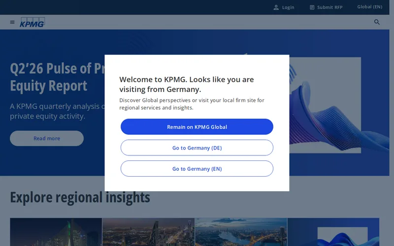 KPMG AG Wirtschaftsprüfungsgesellschaft website screenshot