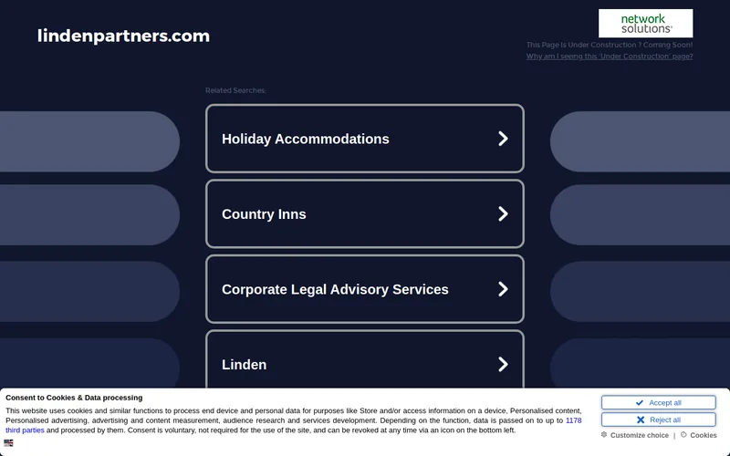 lindenpartners Partnerschaft von Rechtsanwältinnen und Rechtsanwälten mbB website screenshot