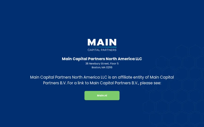 Main Capital Partners website screenshot
