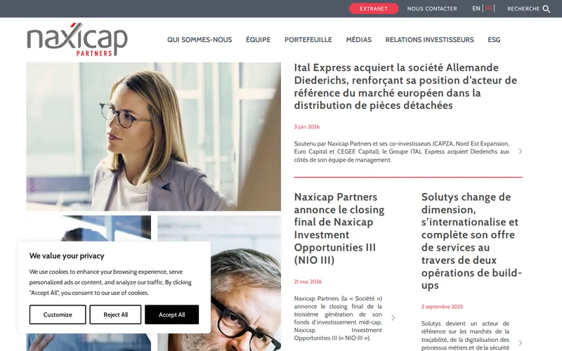 Naxicap Germany GmbH website screenshot
