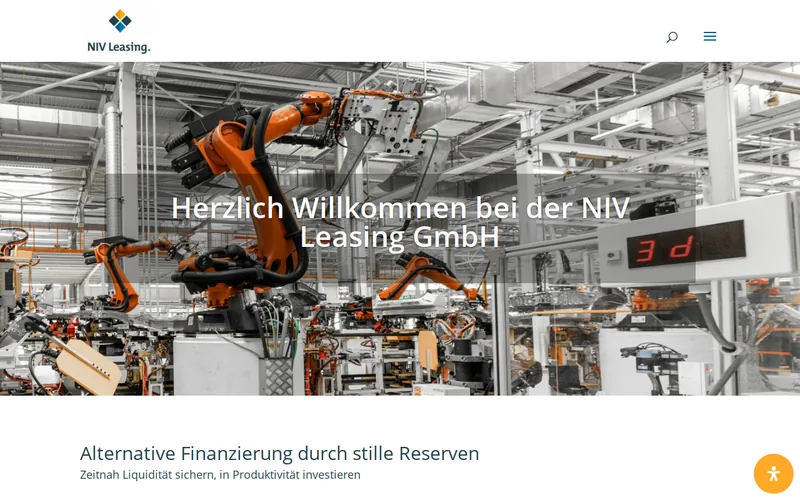 NIV Leasing GmbH website screenshot