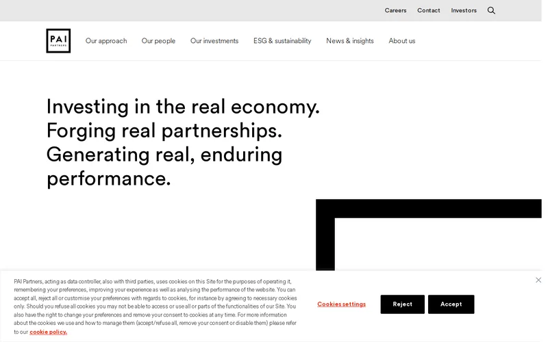 PAI partners GmbH website screenshot