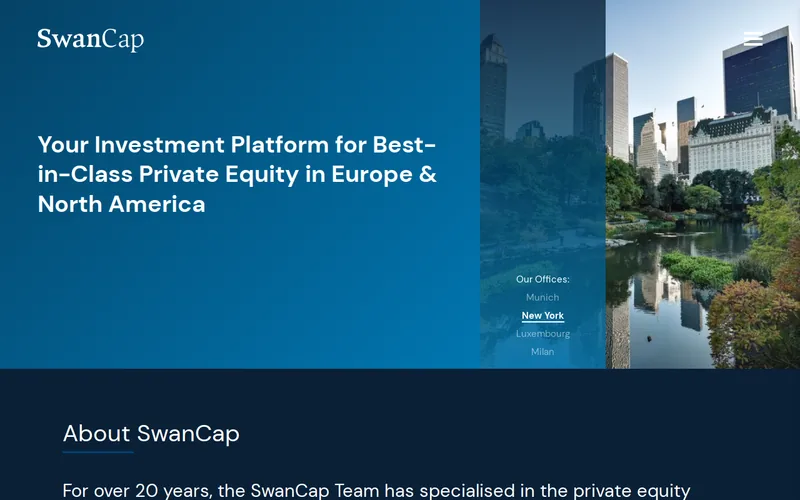 SwanCap Partners GmbH website screenshot