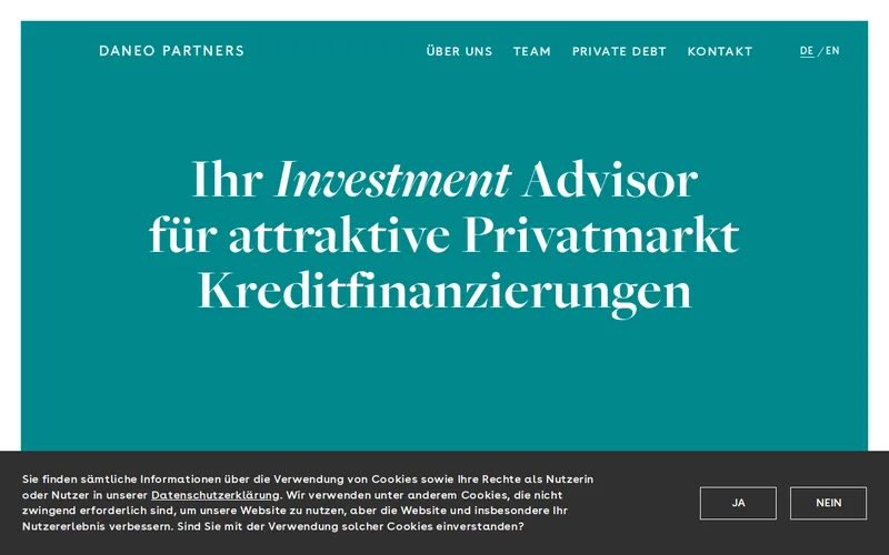 Daneo Partners AG website screenshot