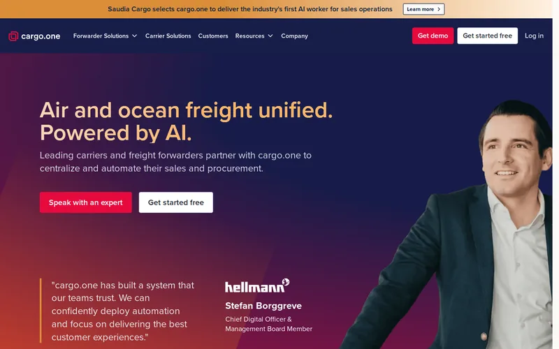 Cargo.one website preview