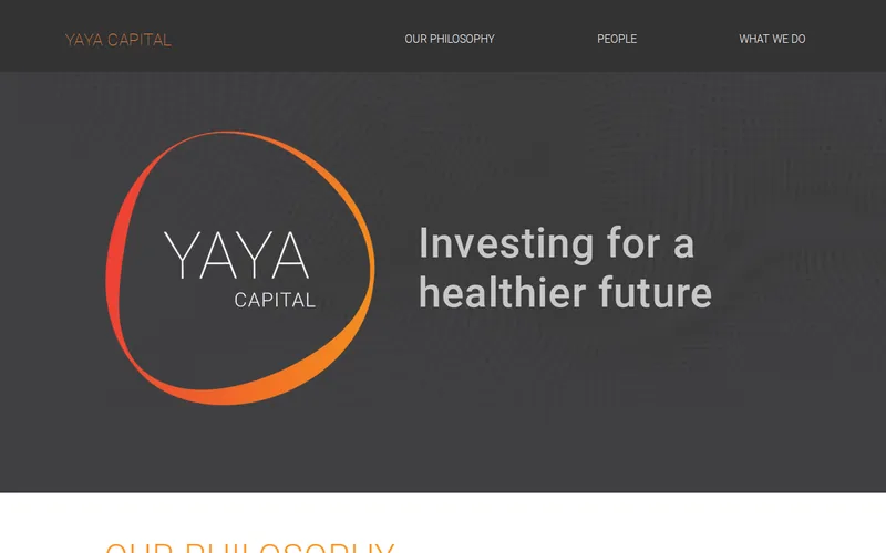 Yaya Capital website screenshot