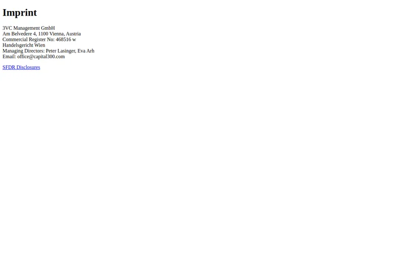 capital300 website screenshot