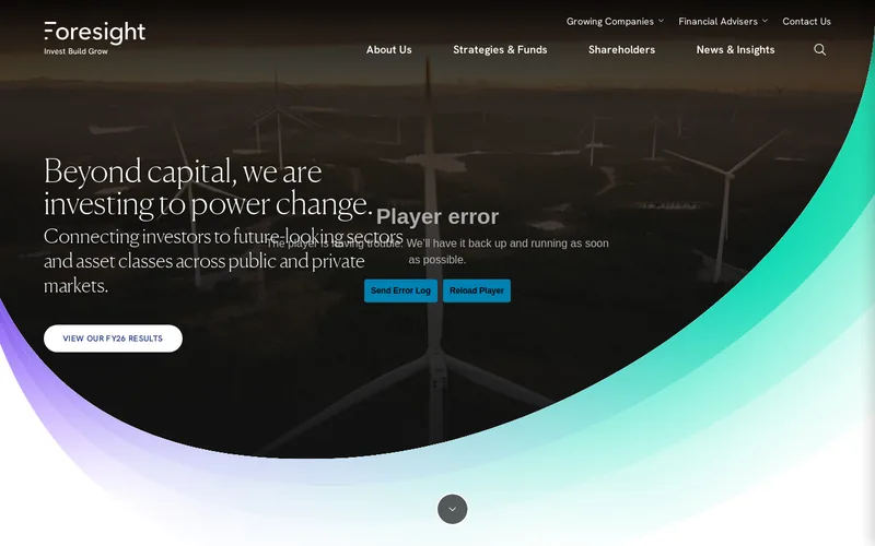 Foresight Energy Infrastructure Partners website screenshot