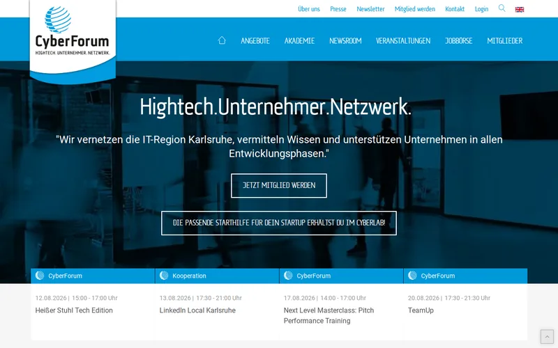 CyberForum e.V. website screenshot