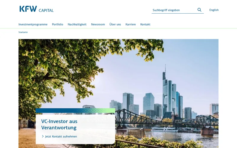 KfW Bankengruppe website screenshot