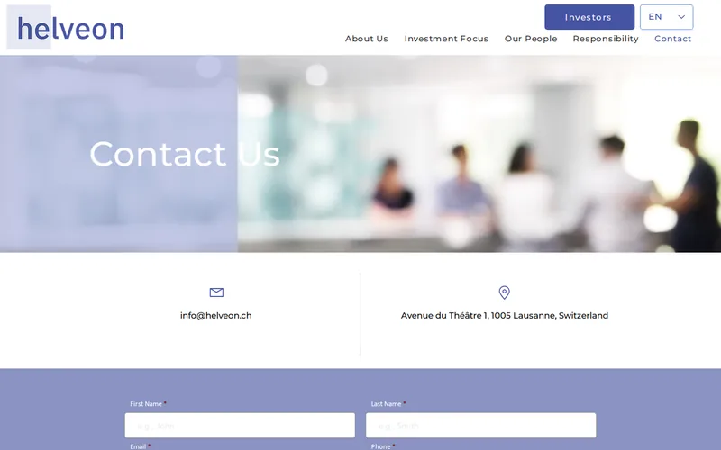 HELVEON website screenshot