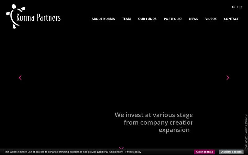 Kurma Partners website screenshot