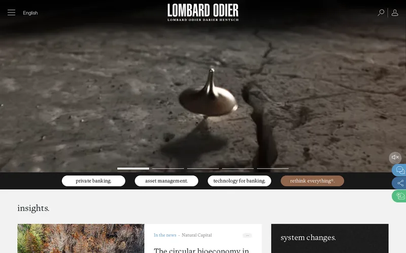 Lombard Odier Investment Managers website screenshot