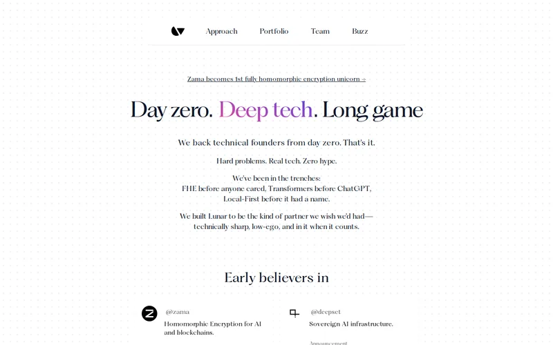 Lunar Ventures website screenshot