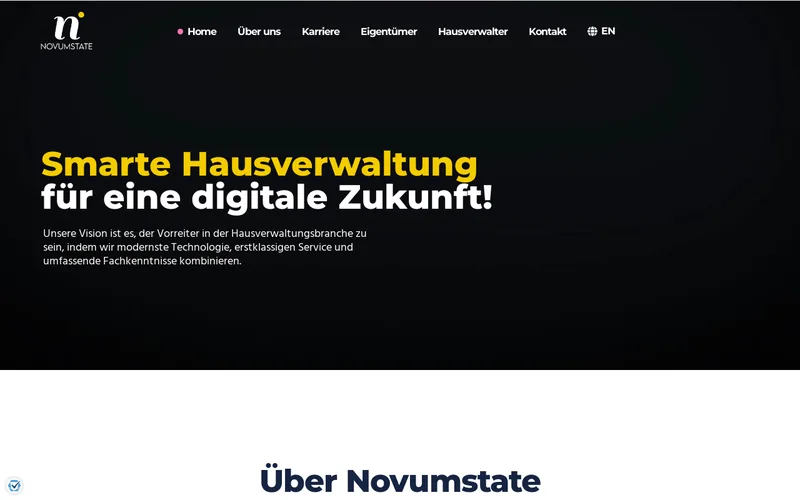 Novumstate website preview