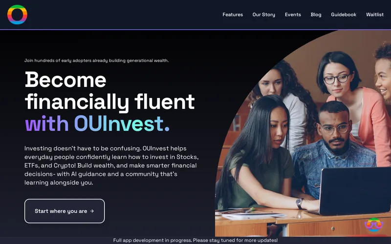 Ouinvest website preview
