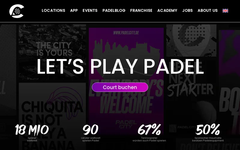 Padelcity website preview