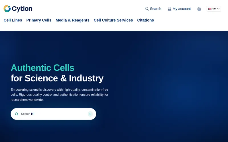 Cytion website preview