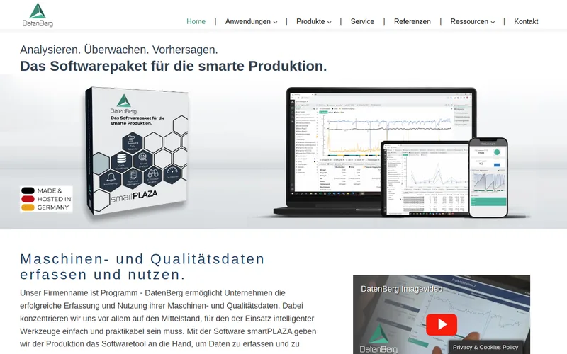 DatenBerg website preview