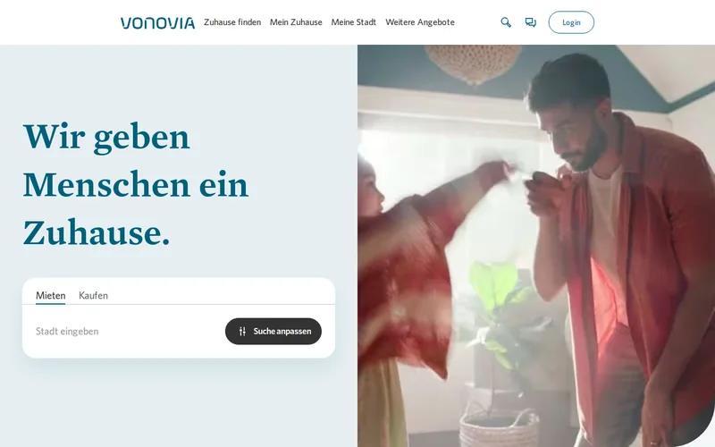 Vonovia/Founders Factory venture studio website screenshot