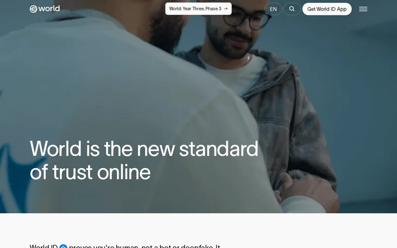 World ID website screenshot