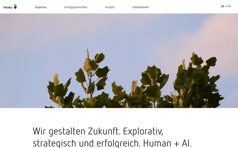 Website snapshot for Intuity Life Lab