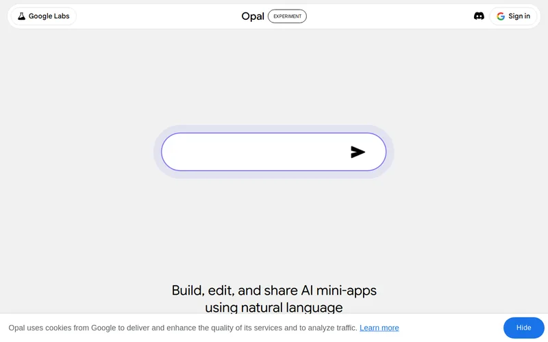 Website snapshot for Opal