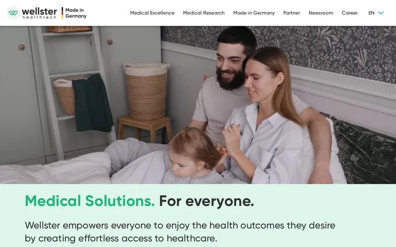 Website snapshot for Wellster Health