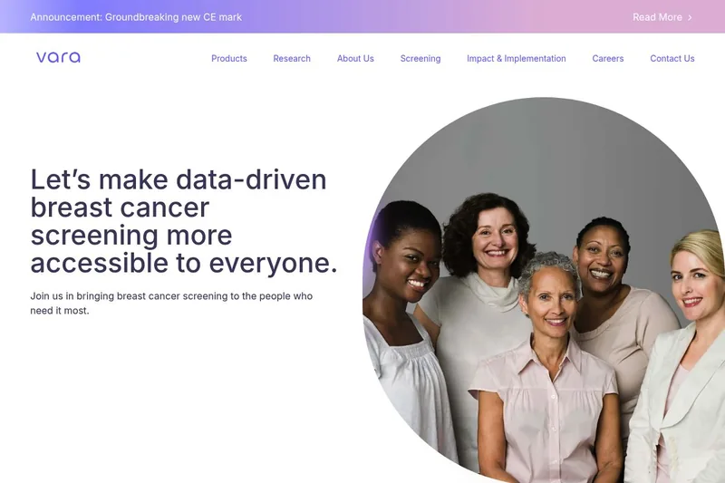 Website snapshot for Vara