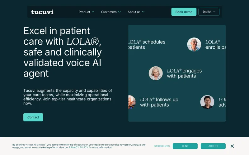 Website snapshot for Tucuvi