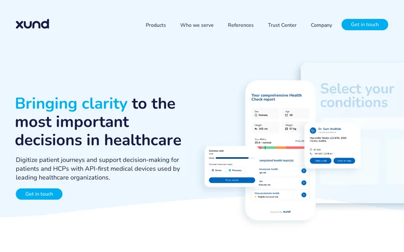 Website snapshot for Xund