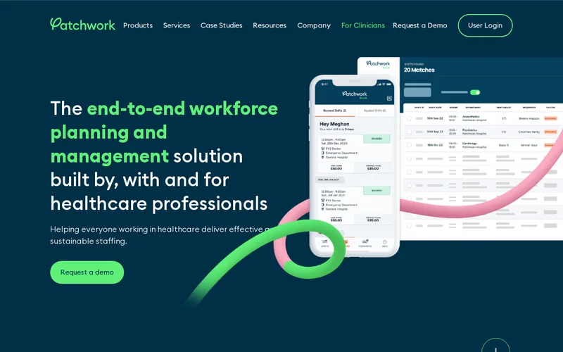 Website snapshot for Patchwork Health