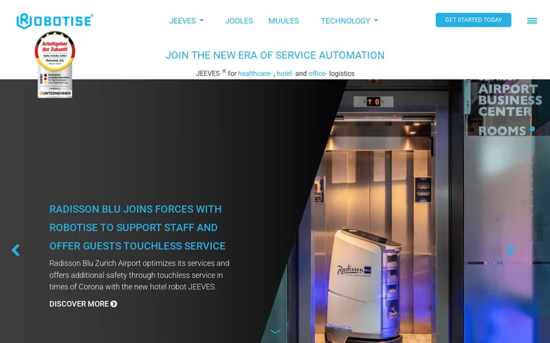 Website snapshot for Robotise