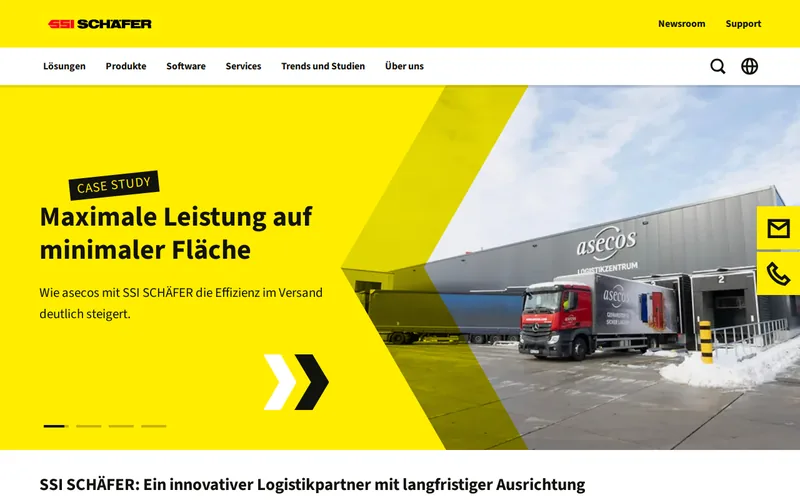 Website snapshot for SSI Schaefer