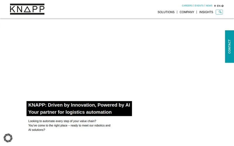Website snapshot for KNAPP AG