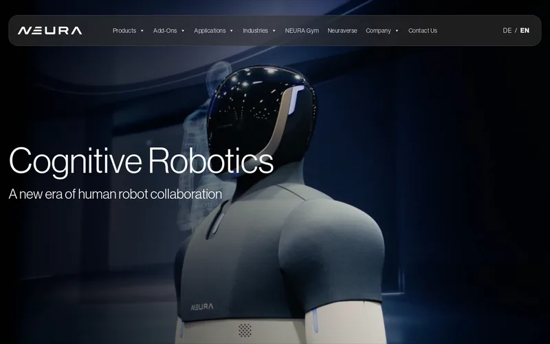 Website snapshot for Neura Robotics