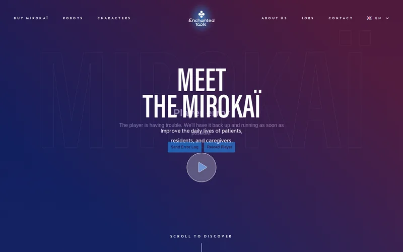 Website snapshot for Enchanted Tools